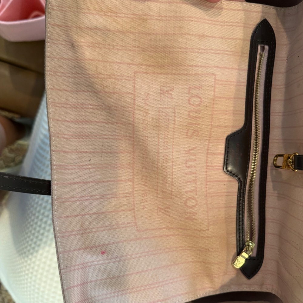 Authentic Louis Vuitton Neverfull MM rose ballerine - Picture 6 of 14